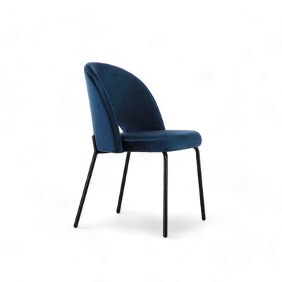 Petal Dining Chair (Black Frame) Blue / ペタルダイニングチェア（ブラックフレーム） ブルー色