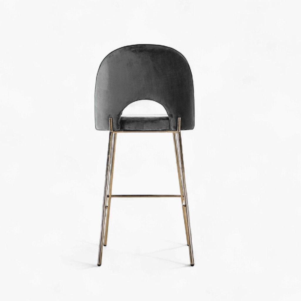 Petal Bar Chair (Gold Frame) Dark Gray / ペタルバーチェア（ゴールドフレーム） ダークグレー色