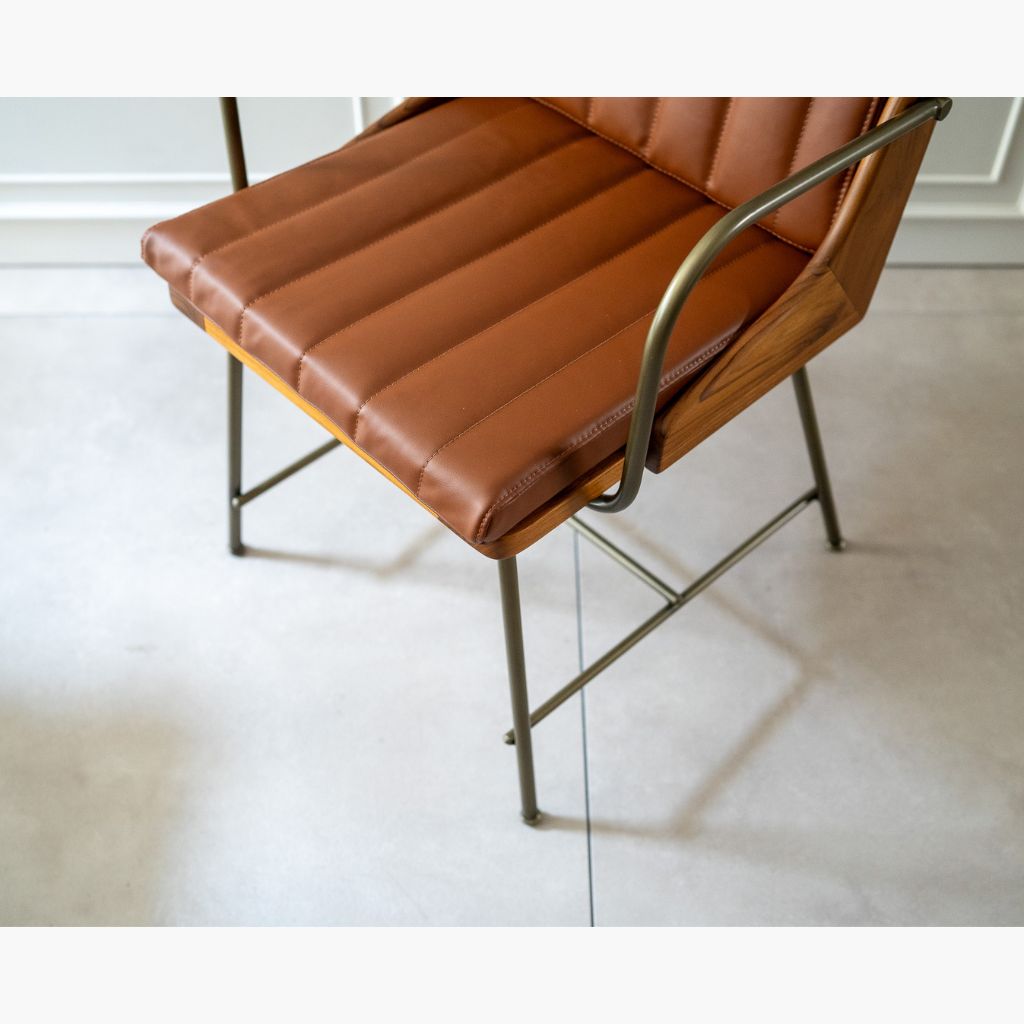 Karak Arm Chair Brown 2pcs /  カラックアームチェア ブラウン 2脚セット