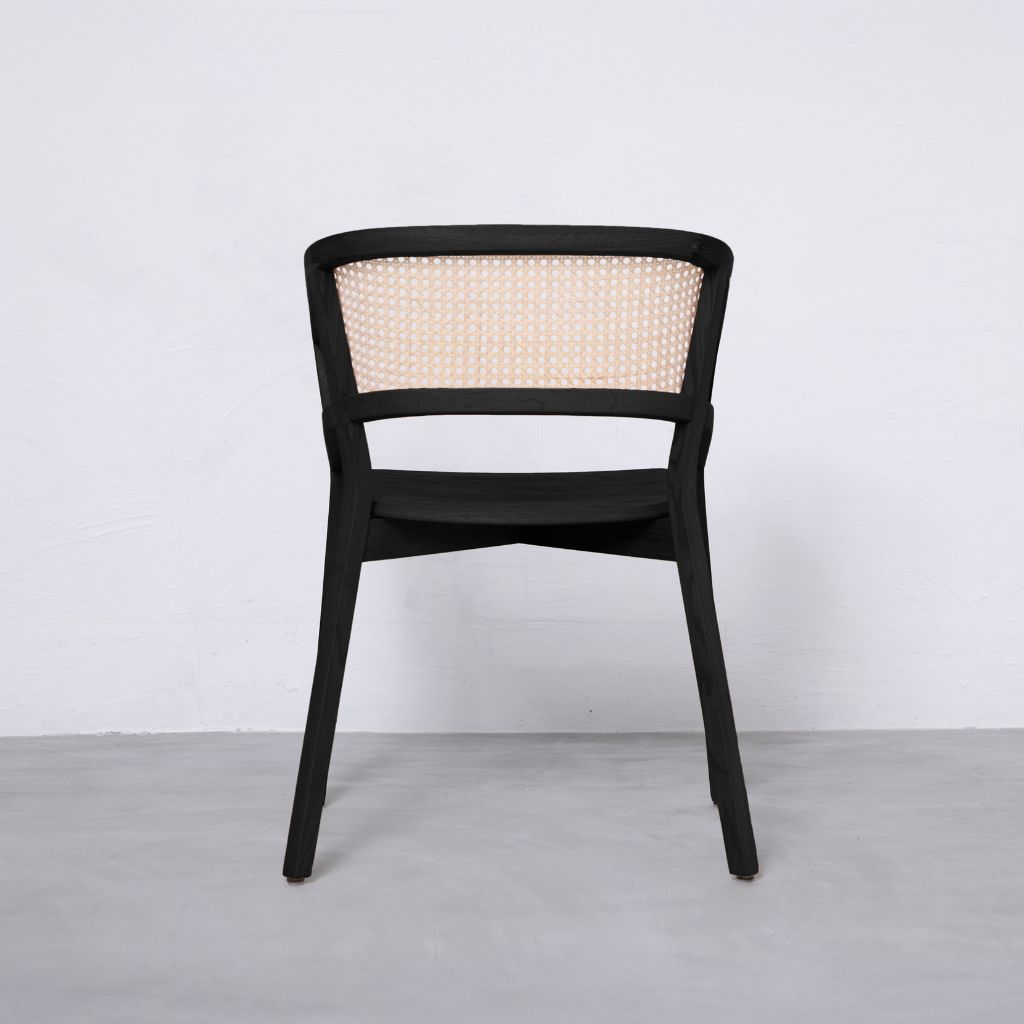 Bucket Rattan Chair Black / バケットラタンチェア ブラック
