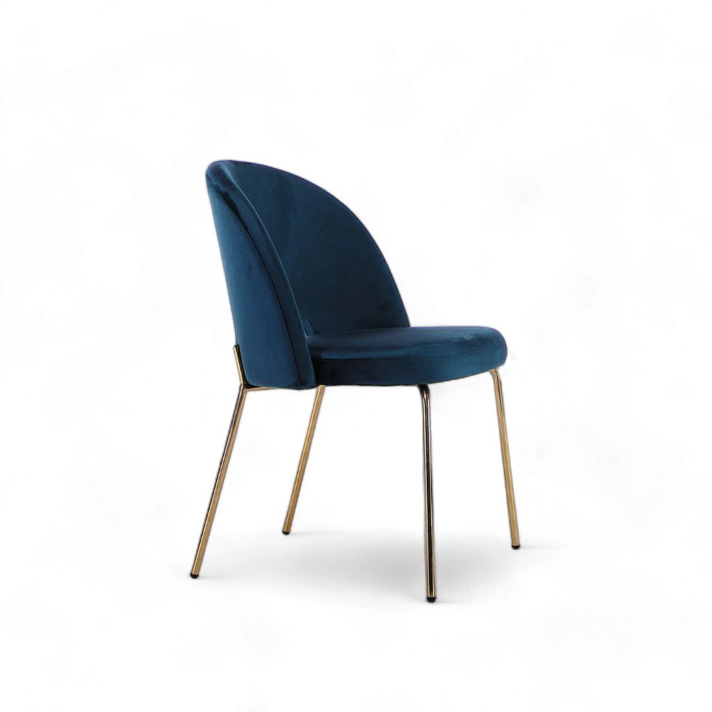 Petal Dining Chair (Gold Frame) Blue / ペタルダイニングチェア（ゴールドフレーム） ブルー色