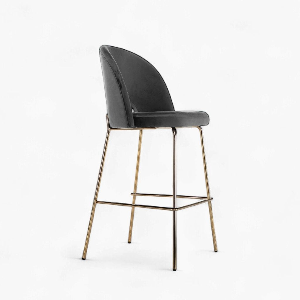 Petal Bar Chair (Gold Frame) Dark Gray / ペタルバーチェア（ゴールドフレーム） ダークグレー色