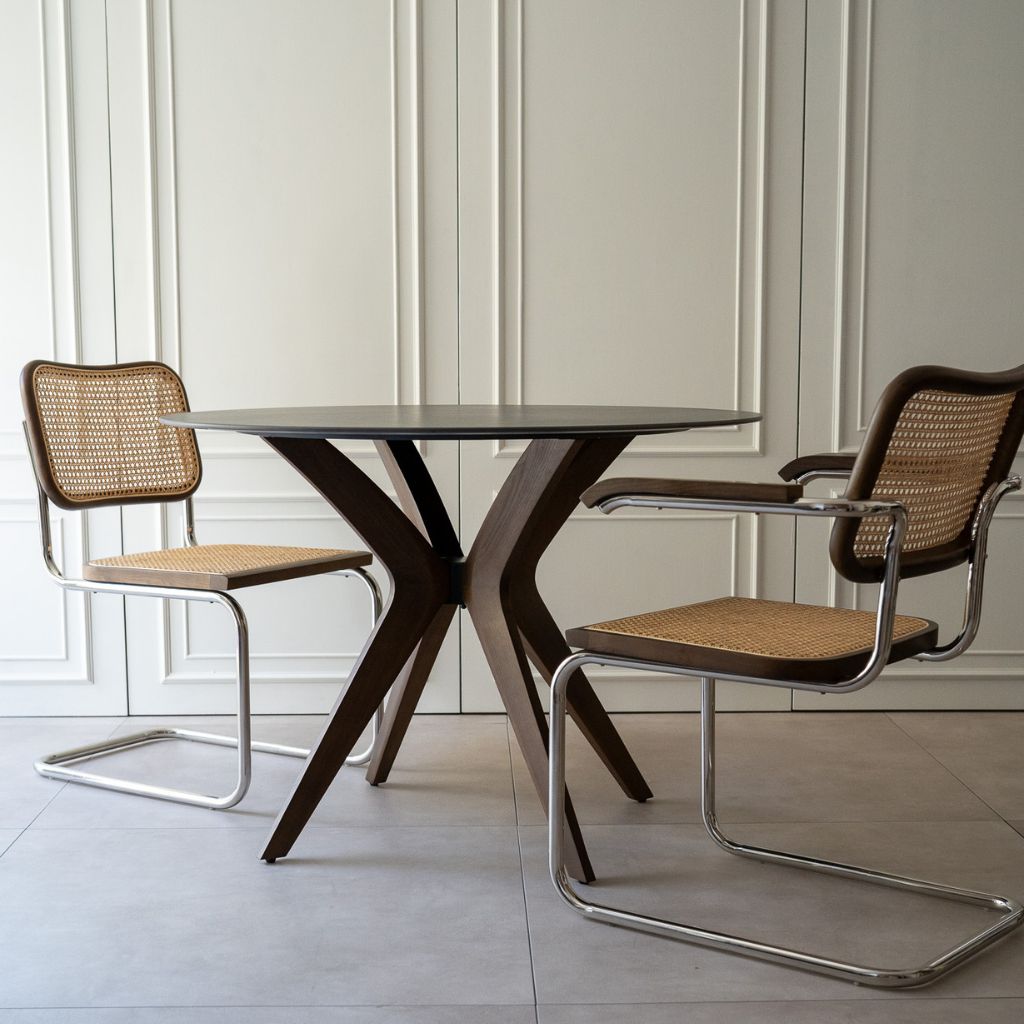 Marble Round Table Black (Brown Wood) / マーブルラウンド Marble Round Table Black (Brown Wood) / マーブルラウンド