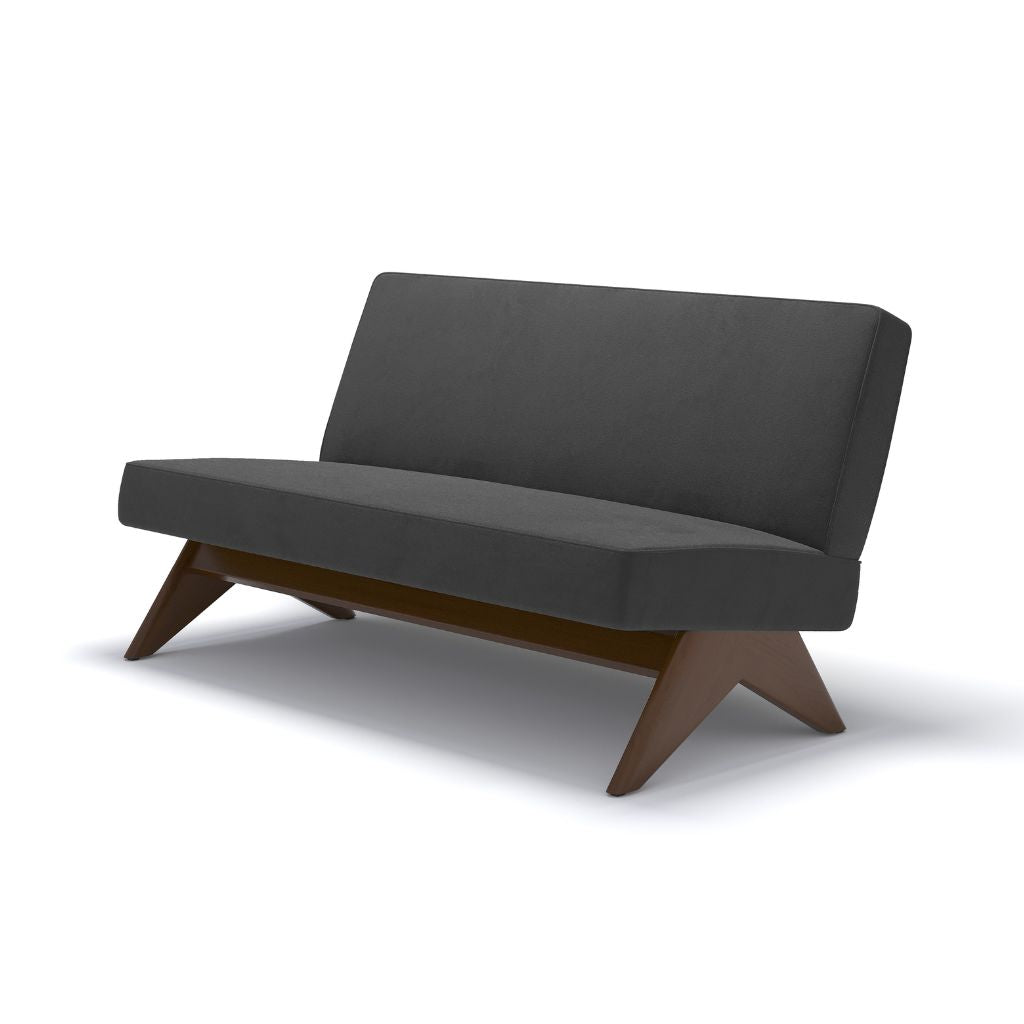 PH362 Armless Sofa Velvet Dark Gray / PH362 アームレスソファ ベルベット生地 ダークグレー色 ピエール・ジャンヌレ