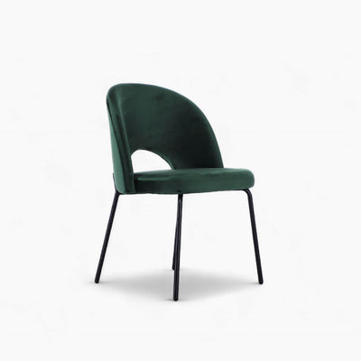 Petal Dining Chair (Black Frame) Dark Green / ペタルダイニングチェア（ブラックフレーム） ダークグリーン色