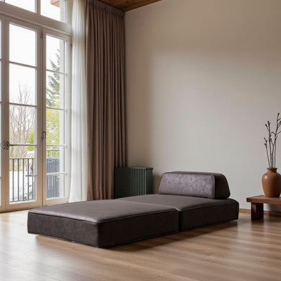 Grida Sofa Low Brown - Back Unit / グリーダソファ ロー 脚なし ブラウン - 背もたれ付き