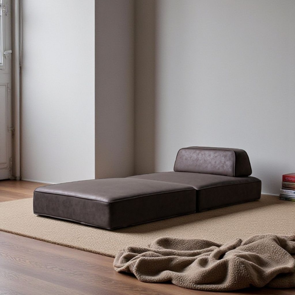 Grida Sofa Low Brown - Flat Unit / グリーダソファ ロー 脚なし ブラウン - 背もたれなし