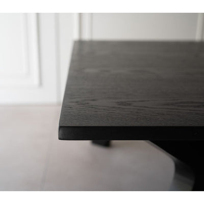 【Outlet】Cross Coffee Table Black  / 【アウトレット】クロスコーヒーテーブル ブラック 木製天板