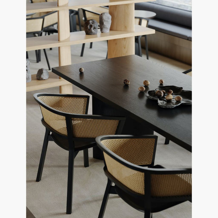 Bucket Rattan Chair Black / バケットラタンチェア ブラック色 – KuHoN