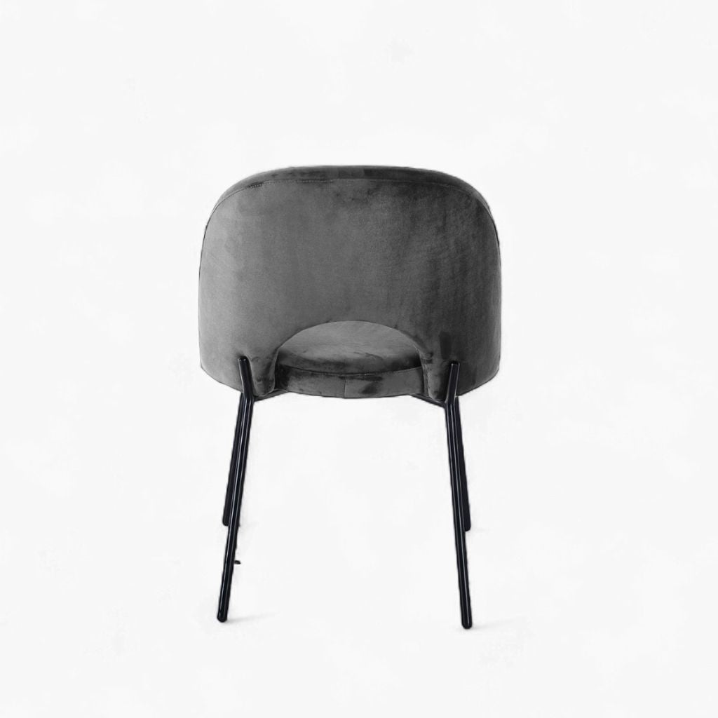 Petal Dining Chair (Black Frame) Dark Gray / ペタルダイニングチェア（ブラックフレーム） ダークグレー色