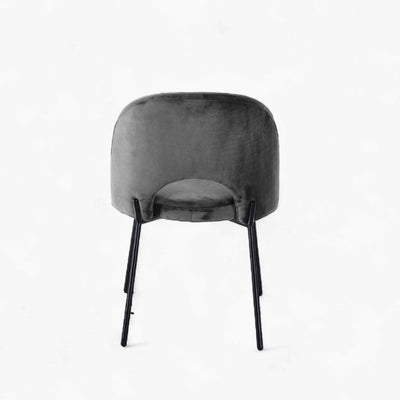 Petal Dining Chair (Black Frame) Dark Gray / ペタルダイニングチェア（ブラックフレーム） ダークグレー色