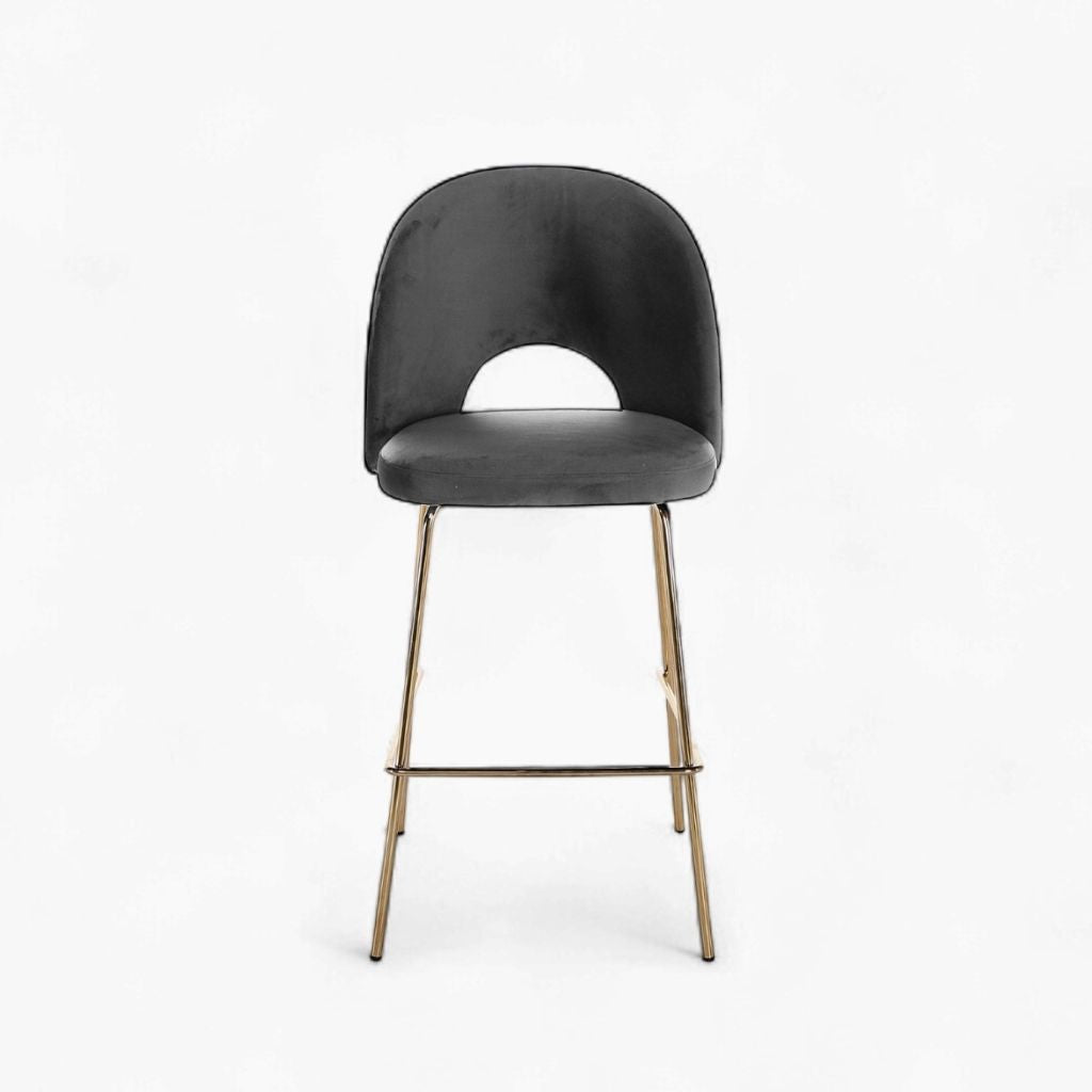 Petal Bar Chair (Gold Frame) Dark Gray / ペタルバーチェア（ゴールドフレーム） ダークグレー色