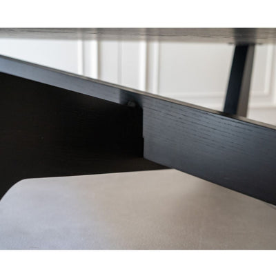 【Outlet】Cross Coffee Table Black  / 【アウトレット】クロスコーヒーテーブル ブラック 木製天板