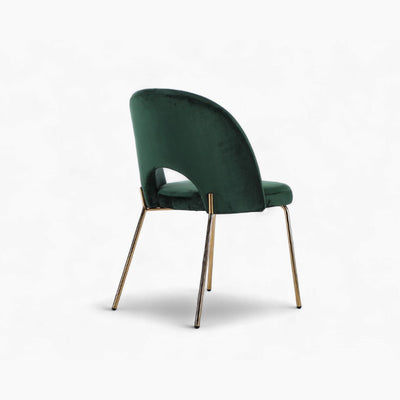 Petal Dining Chair (Gold Frame) Dark Green / ペタルダイニングチェア（ゴールドフレーム） ダークグリーン色