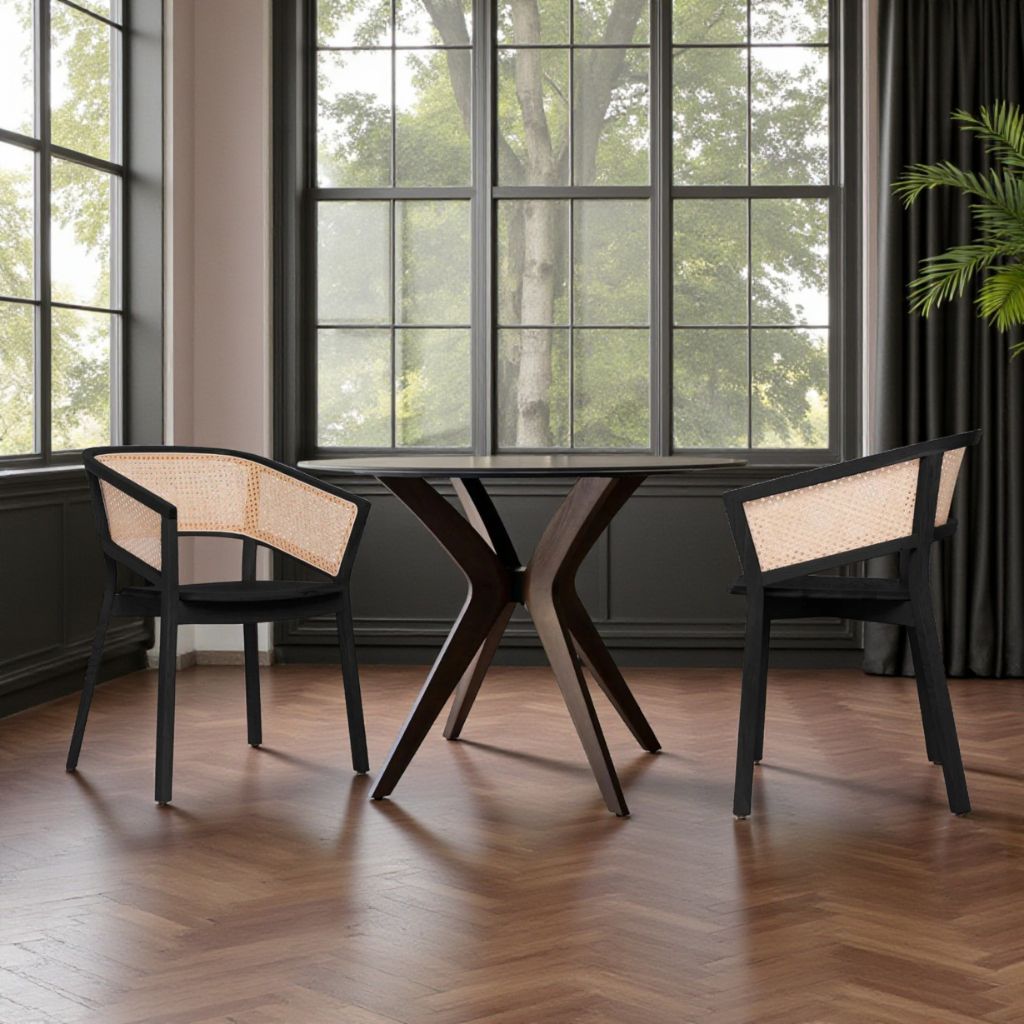 Bucket Rattan Chair Black / バケットラタンチェア ブラック