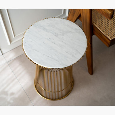 Platner Side Table Marble Gold / プラットナーサイドテーブル 大理石 ゴールド ウォーレン プラットナー