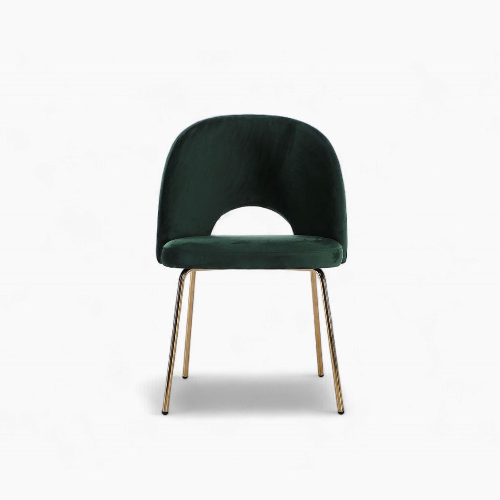 Petal Dining Chair (Gold Frame) Dark Green / ペタルダイニングチェア（ゴールドフレーム） ダークグリーン色