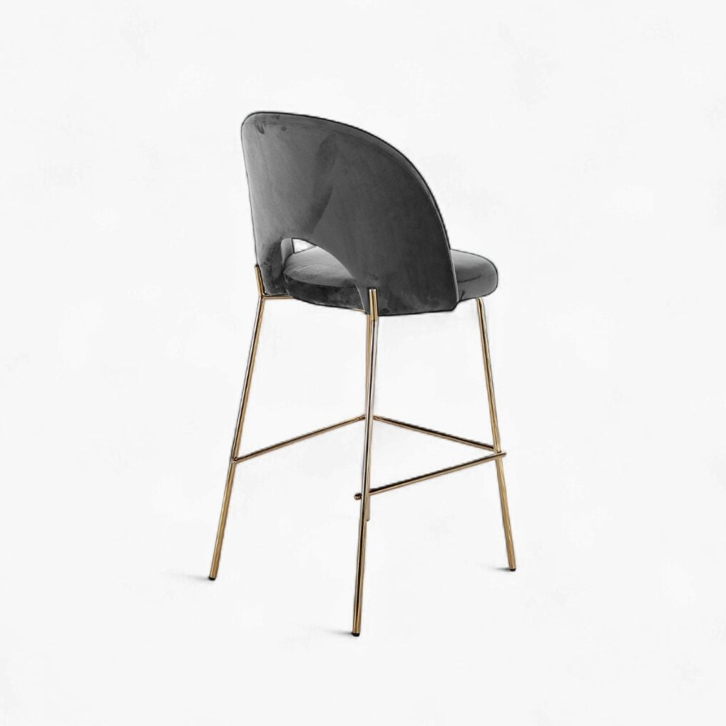 Petal Bar Chair (Gold Frame) Dark Gray / ペタルバーチェア（ゴールドフレーム） ダークグレー色