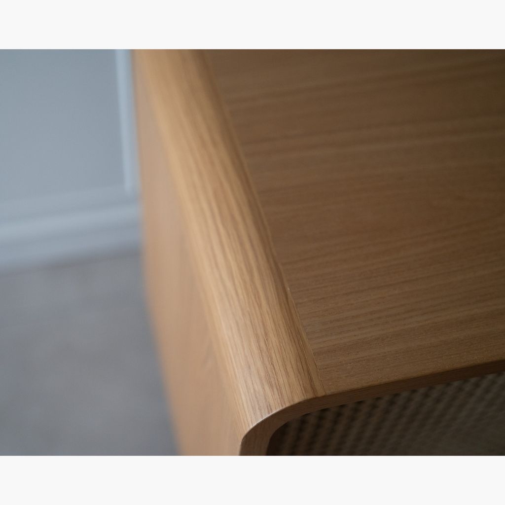 【Sample】Rattan Cabinet Slide Door Natural / 【サンプル品】ラタンキャビネット 引き戸仕様 ナチュラル