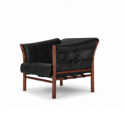 Ilona Armchair Type-A Oil-leather Black / イローナアームチェア タイプA オイルレザー ブラック アルネ・ノレル