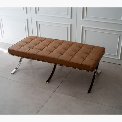 Barcelona 2 seater ottoman Brown / バルセロナ 2シーター オットマン ブラウン ミース・ファン・デル・ローエ