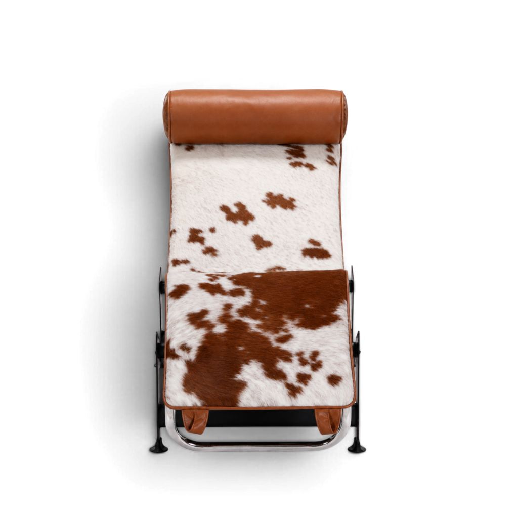 ル・コルビュジエ LC4 シェーズロング ラウンジチェア ポニー柄 ハラコ LC4 CHAISE LOUNGE（Ponyskin Brown）/ LC4シェーズロング ポニー