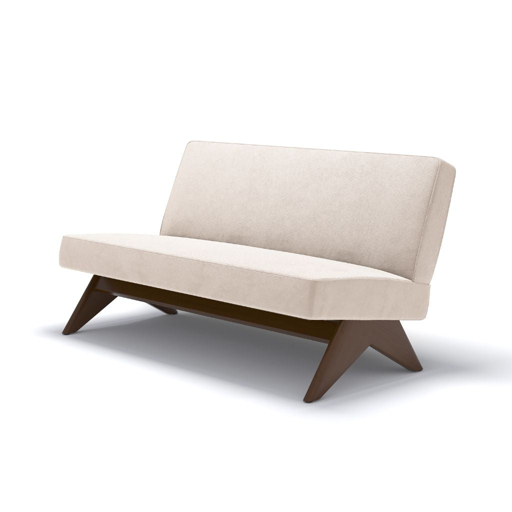 PH362 Armless Sofa Velve White Ivory / PH362 アームレスソファ ベルベット生地 ホワイトアイボリー色 ピエール・ジャンヌレ