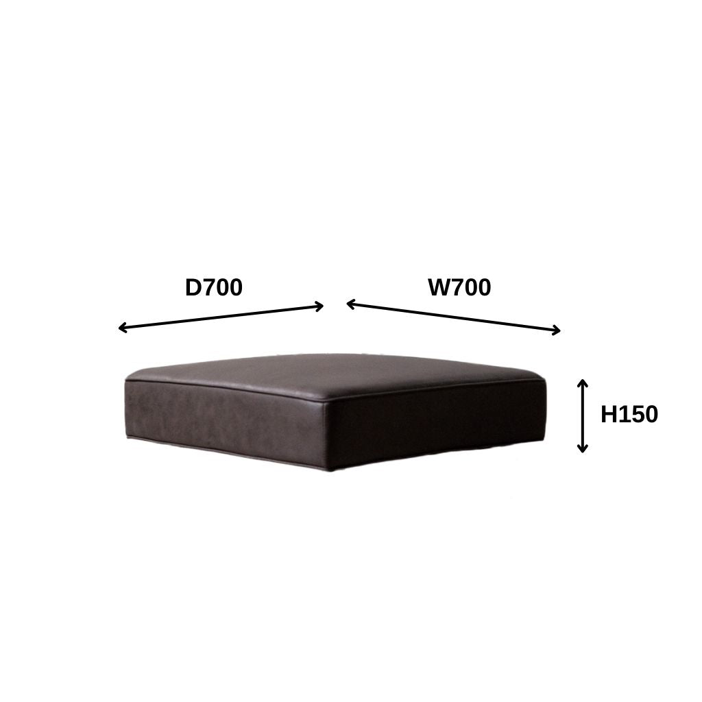 Grida Sofa Low Brown - Flat Unit / グリーダソファ ロー 脚なし ブラウン - 背もたれなし