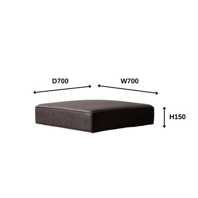 Grida Sofa Low Brown - Flat Unit / グリーダソファ ロー 脚なし ブラウン - 背もたれなし