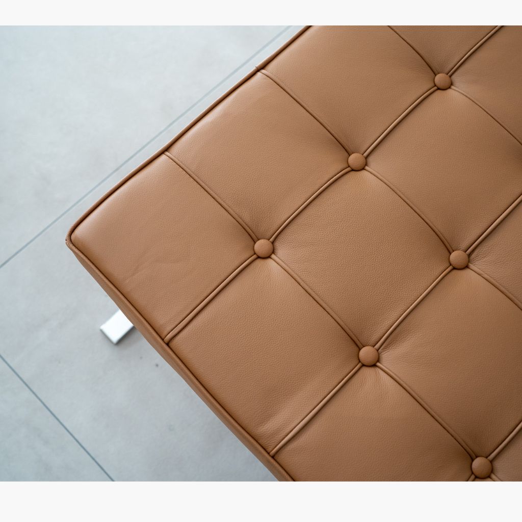 Barcelona 2 seater ottoman Brown / バルセロナ 2シーター オットマン ブラウン ミース・ファン・デル・ローエ