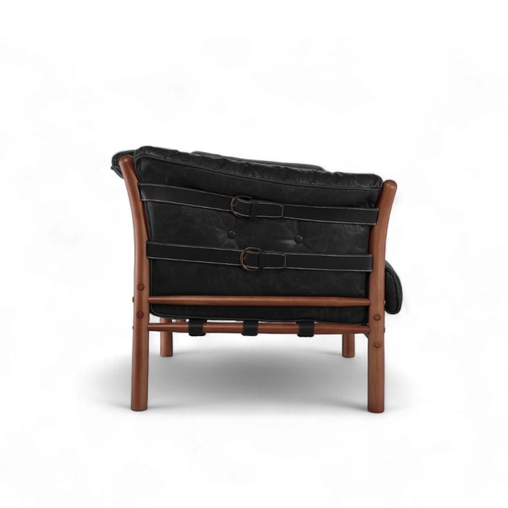 Ilona Armchair Type-A Oil-leather Black / イローナアームチェア タイプA オイルレザー ブラック アルネ・ノレル