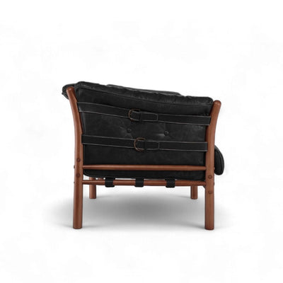 Ilona Armchair Type-A Oil-leather Black / イローナアームチェア タイプA オイルレザー ブラック アルネ・ノレル