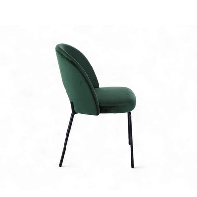 Petal Dining Chair (Black Frame) Dark Green / ペタルダイニングチェア（ブラックフレーム） ダークグリーン色