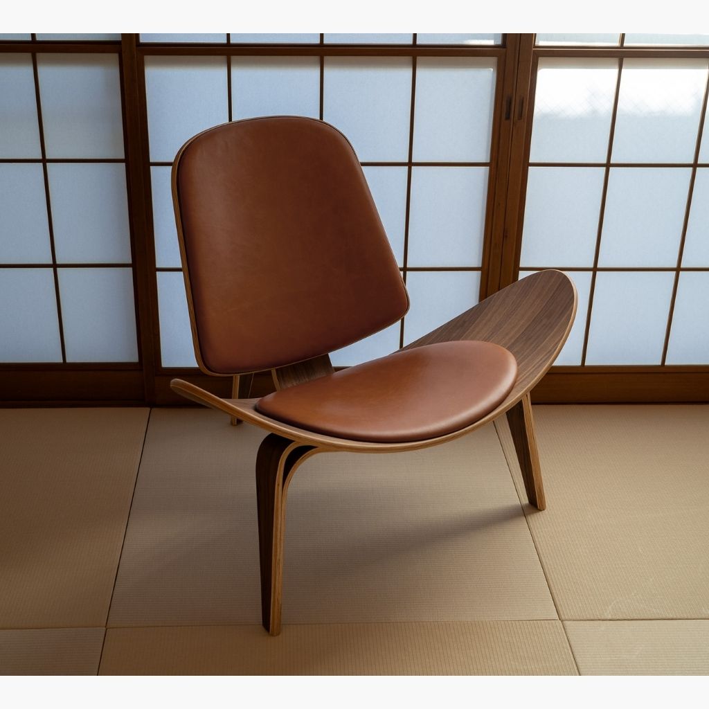 Shell Chair CH07 Oil-leather-2 / シェルチェア CH07 オイルレザー2