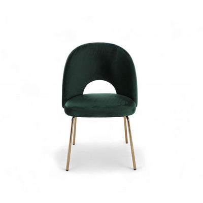 Petal Dining Chair (Gold Frame) Dark Green / ペタルダイニングチェア（ゴールドフレーム） ダークグリーン色