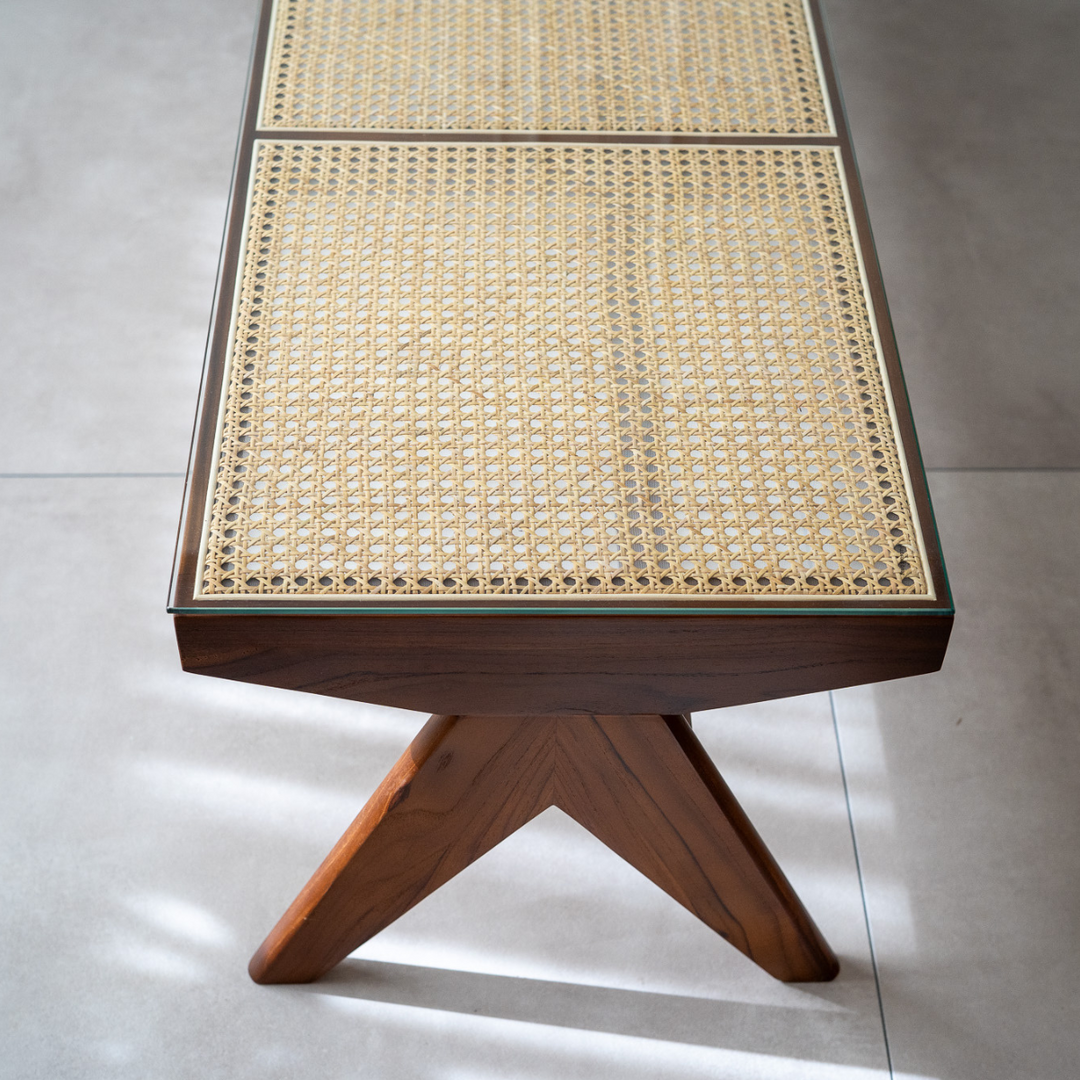 No.1138 【chuchumama】流木のベンチかテーブル。 Teak Bench Table / チークベンチテーブル – KuHoN
