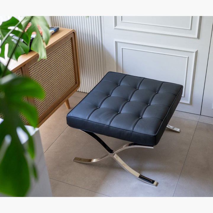 BARCELONA CHAIR 1 SEAT Black / バルセロナチェア シングルソファ ブラック ミース・ファン・デル・ローエ – KuHoN