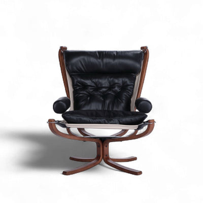 Falcon Armchair Wood Frame Black / ファルコンアームチェア ウッドフレーム ブラック