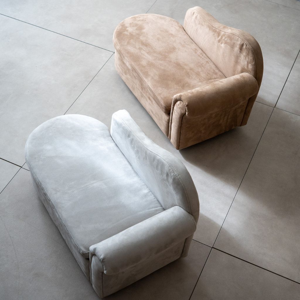 Mini Lounge Bench Mini Lounge Chair MOA Light Gray / ミニラウンジチェア モア ライトグレー ペットソファ – KuHoN