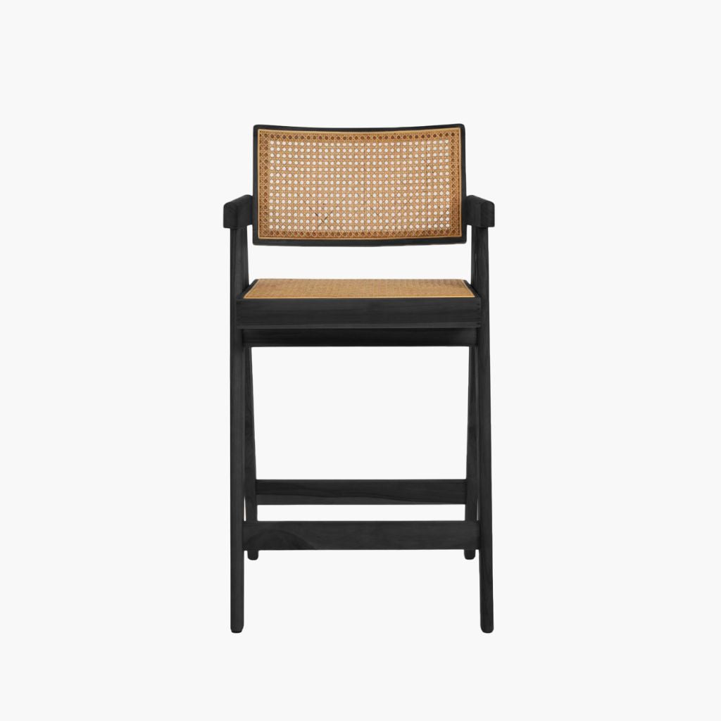 High Rattan Chair Black / ハイラタンチェア ブラック