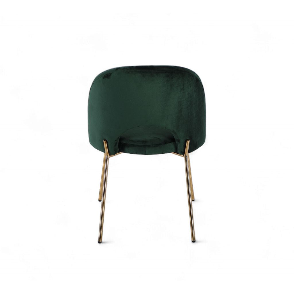 Petal Dining Chair (Gold Frame) Dark Green / ペタルダイニングチェア（ゴールドフレーム） ダークグリーン色