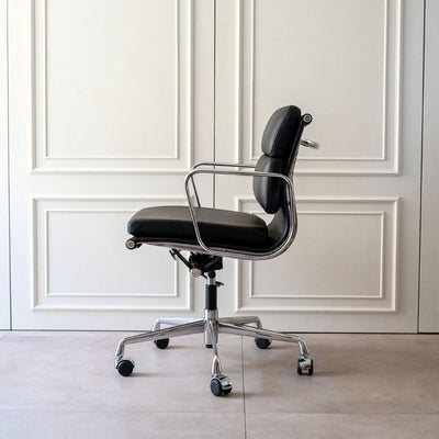 Management Soft Pad Chair Black / マネイジメント フラットチェア ソフトパッド ブラック アルミナムチェア