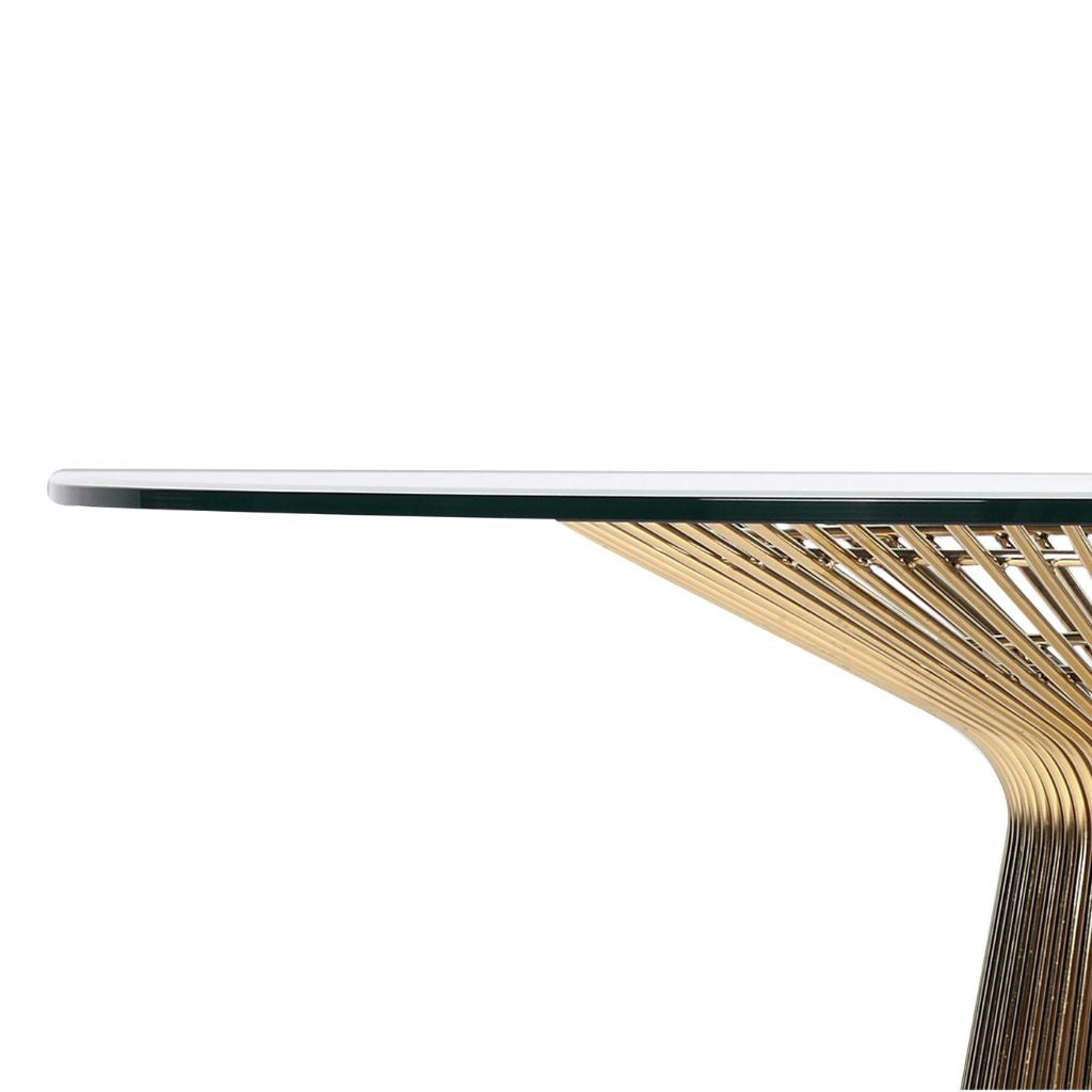 Platner Dining Table Glass Gold / プラットナー ダイニングテーブル ガラス ゴールド ウォーレン プラットナー