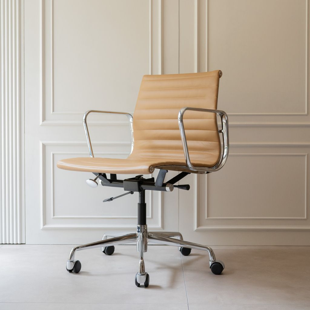 Outlet】Management Flat Chair Lightbrown / 【アウトレット