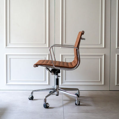 Management Flat Chair Brown/ マネイジメント フラットチェア ブラウン アルミナムチェア