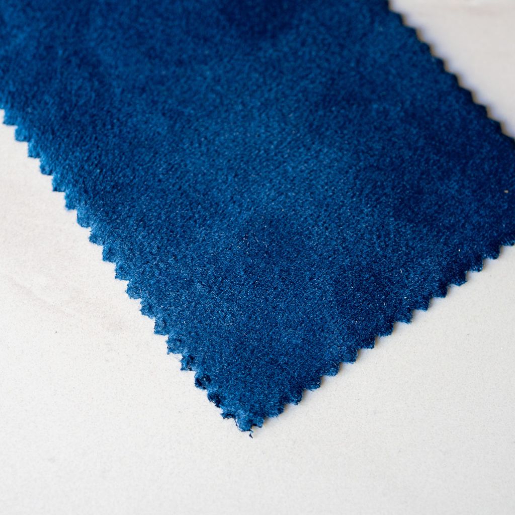 Velvet Sample Blue / ベルベット生地 サンプル ブルー色　