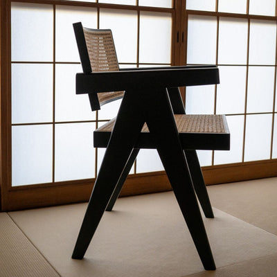【Outlet】V-leg Office Chair PH28 Black / 【アウトレット】Vレッグオフィスチェア ブラック ピエール・ジャンヌレ