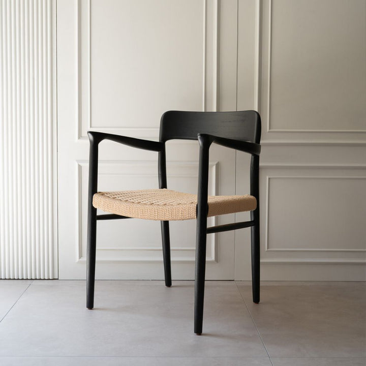 KuHoN 56 Arm Chair ペーパーコード ニールス・モラー 56 Arm Chair Paper Code Black / 56アームチェア ぺーパーコード仕様