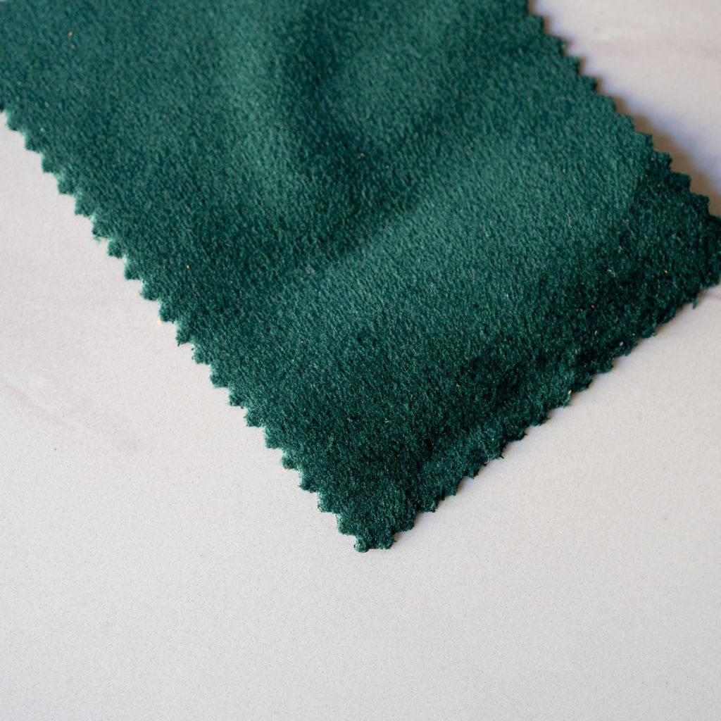 Velvet Sample Dark Green / ベルベット生地 サンプル ダークグリーン色