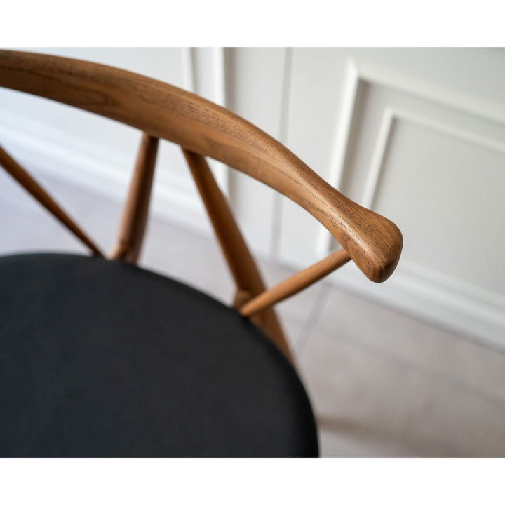 VILHELM WOHLERT PIANO CHAIR Leather（Black） Brown / ピアノチェア